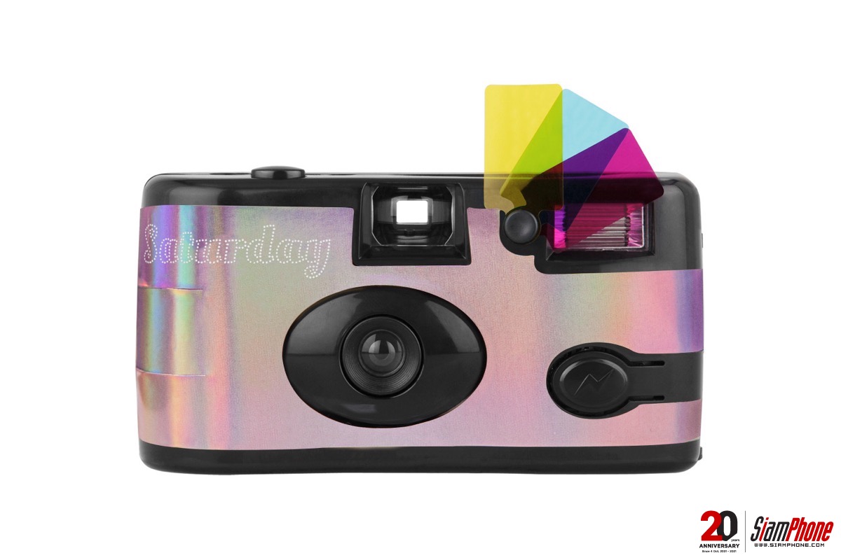  กล้อง Simple Use รุ่น Saturday บอดี้สีชมพูโฮโลแกรม สีสันสะดุดตา