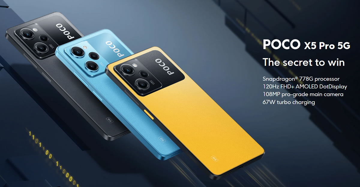 Summary of features and specifications of POCO X5 5G and POCO X5 Pro 5G, mobile games with a 120Hz screen that everything looks perfect