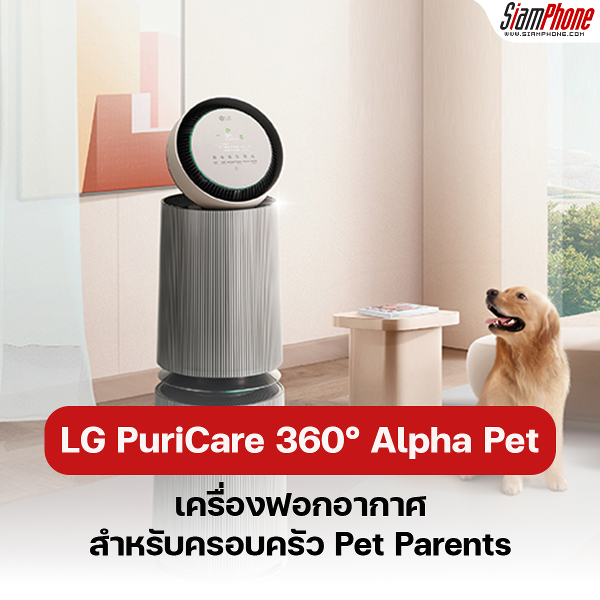 LG PuriCare 360° Alpha Pet เครื่องฟอกอากาศ สำหรับเหล่า Pet Parents