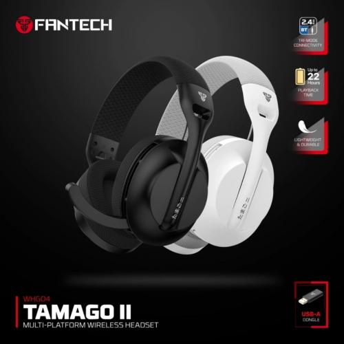 FANTECH TAMAGO II WHG04 เบาจนลืมว่าใส่! หูฟังเกมมิ่งไร้สายที่เกมเมอร์ต้องมีในราคาไม่ถึงพัน