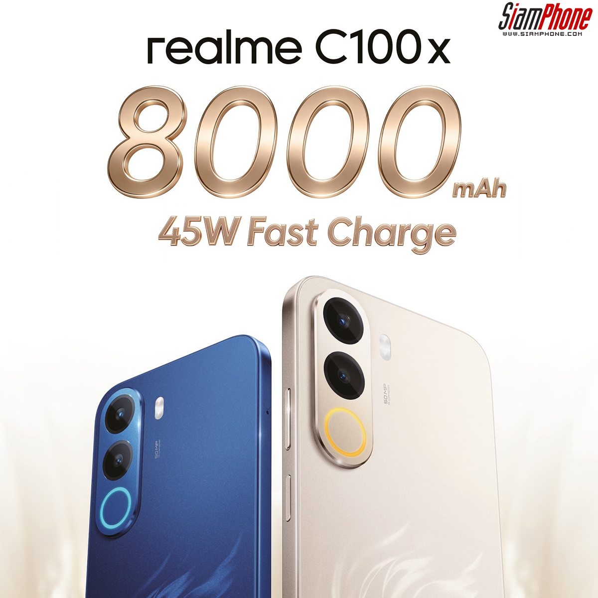 realme C100x แบต 8000mAh ใหญ่สุดในคลาส จัดเต็มสเปกขั้นเทพในงบ 6,999 บ.